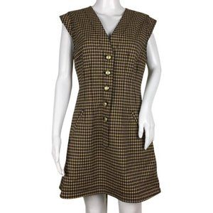 NWT Derek Lam 10 Crosby Mouline Women’s Mini Dress Sleeveless Brown Size 10
